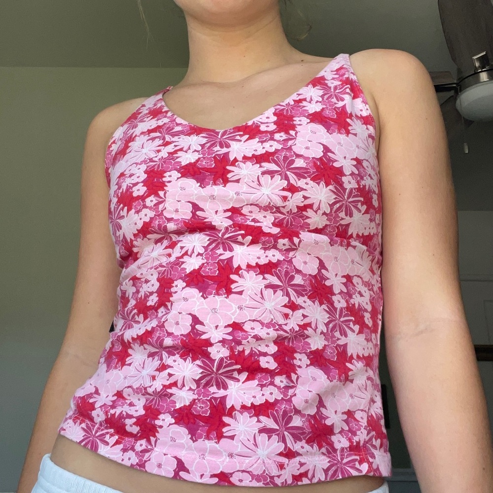 North Face flower printed cami